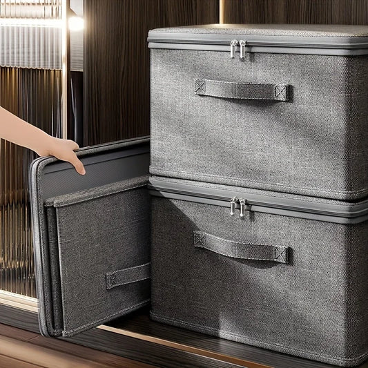 Large Foldable Storage Box with Cloth Cover