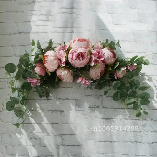 Artificial Flower Wreath – Decorative Garland for Doors & Walls