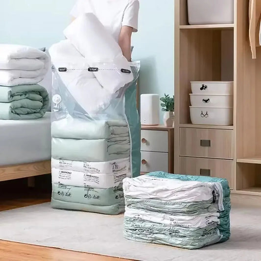 3D Vacuum Compression Storage Bags – No Pump