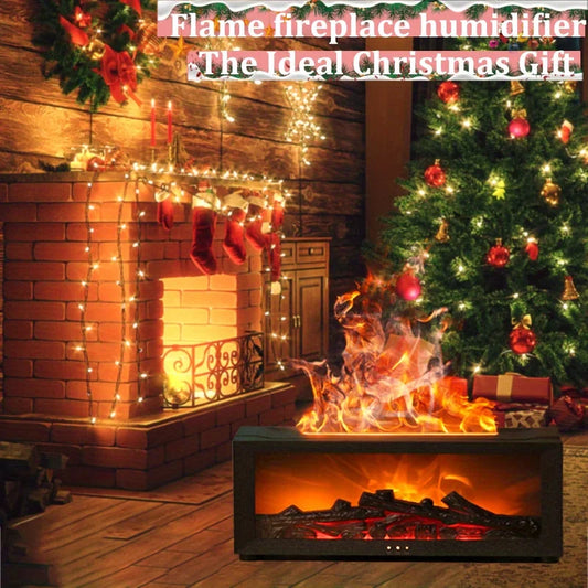 Wall-Mounted Simulated Flame Aroma Diffuser