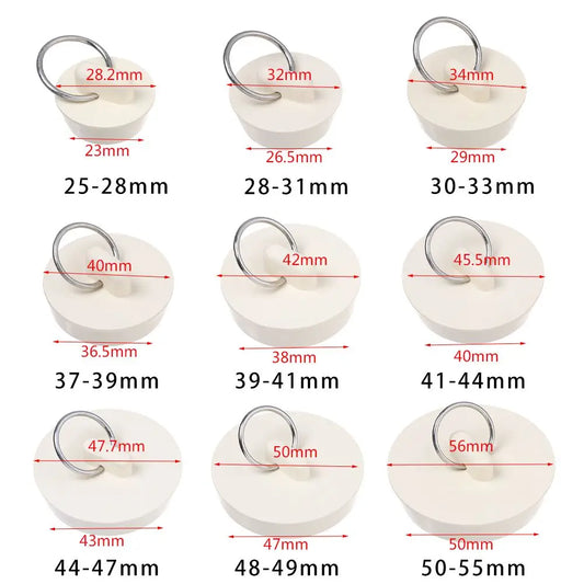 Universal Rubber Sink & Drain Plug – Leak-Proof Stopper for Kitchen, Bathroom & Laundry Use