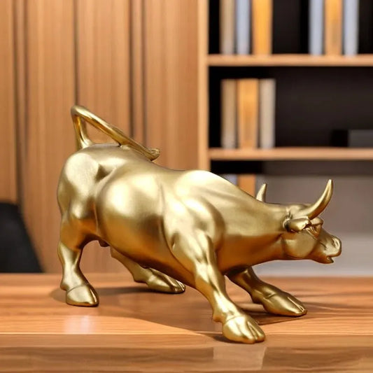 Wall Street Bull Wealth Statue