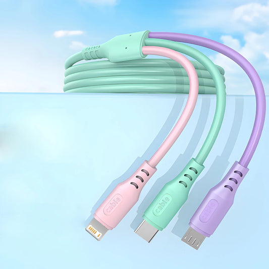3-in-1 Fast Charging Cable (iPhone/Micro/Type-C)