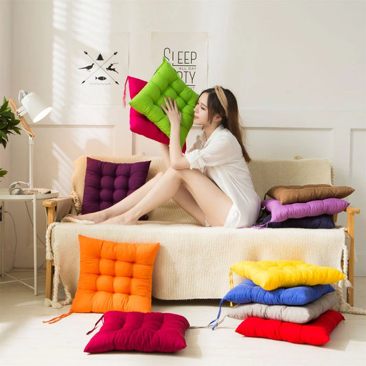 Solid Square Chair Cushion