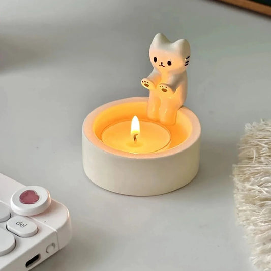 Cute Cat Aromatherapy Candle Holder