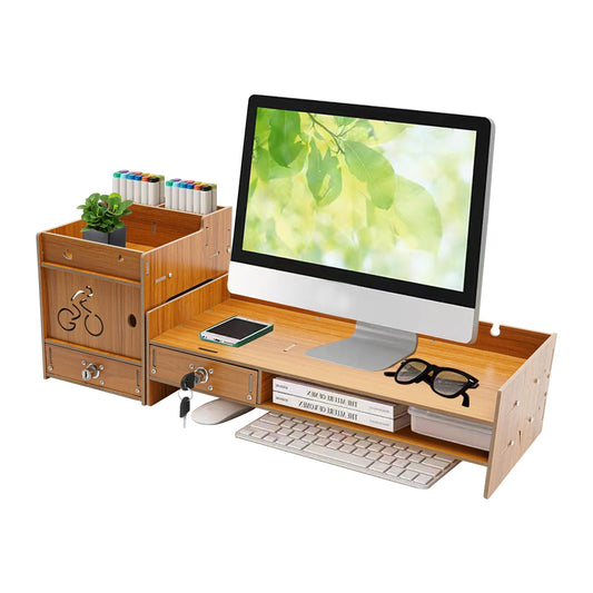 Adjustable Monitor Stand with Installation Guide