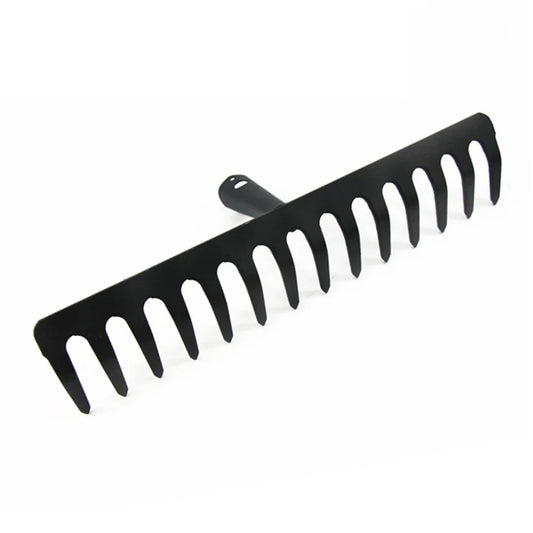 Farming Rake – 14-Tooth Stainless Steel Hay & Soil Rake | Deciduous, Pine, and Garden Agricultural Tools