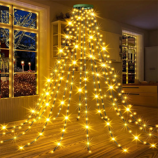 LED Ring Tree Topper Lights