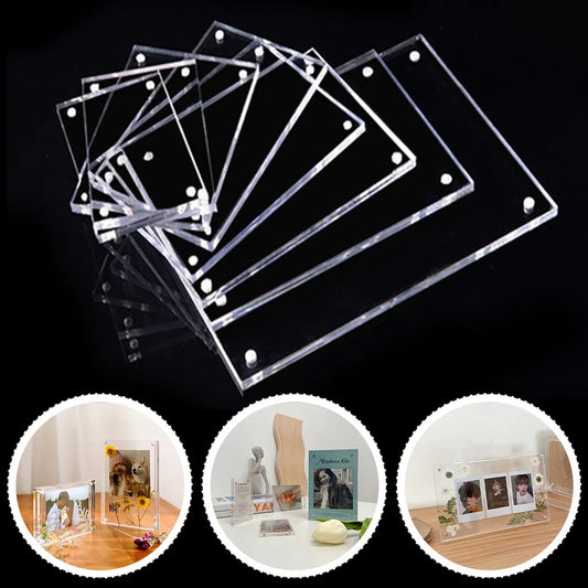 Clear Acrylic Magnetic Photo Frame