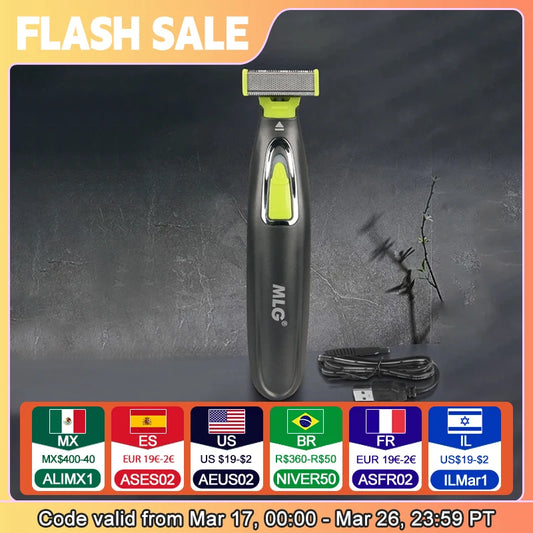 MLG Portable Electric Body Shaver