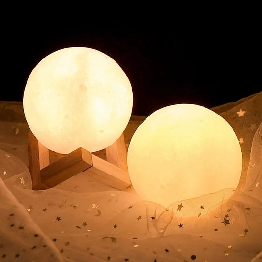 8cm Moon LED Night Light – Romantic Bedside Lamp