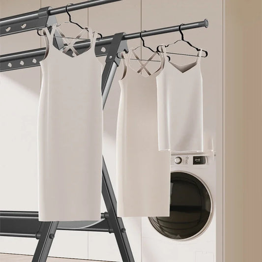 Foldable Aluminum Alloy Floor-to-Ceiling Drying Rack