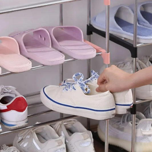 3/4-Layer Multi-Tier Shoe Rack – Space-Saving Household Shoe Organizer