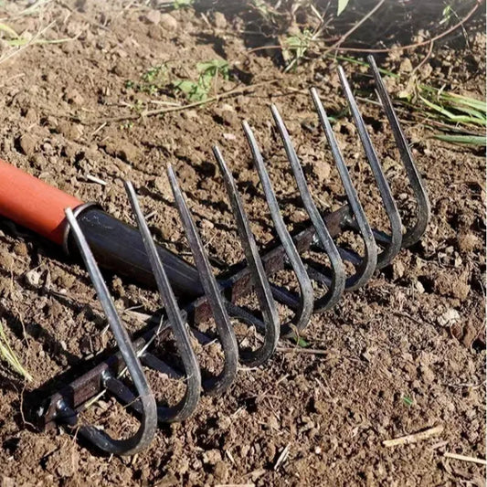 Multifunctional Ninetooth Nail Rake – Manganese Steel