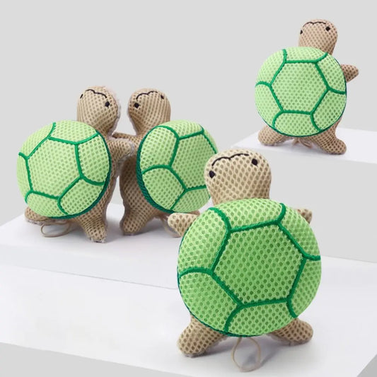 Double-Sided Turtle Bath Sponge – Cute Reusable Body Scrubber