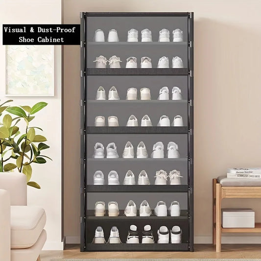 Vertical Stackable Shoe Storage Rack Cabinet