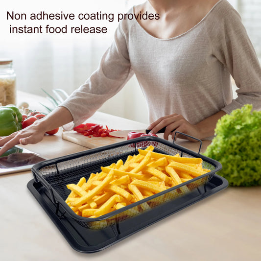 Non-Stick Grill Mesh Baking Tray – Oil-Free Frying & Baking Pan