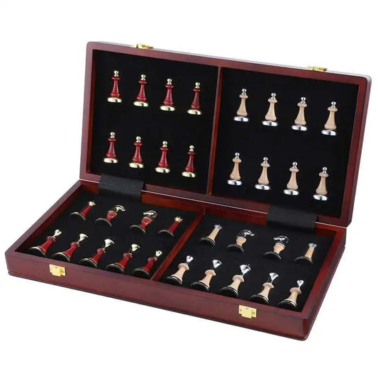 Luxury Wooden Folding Chess Set
