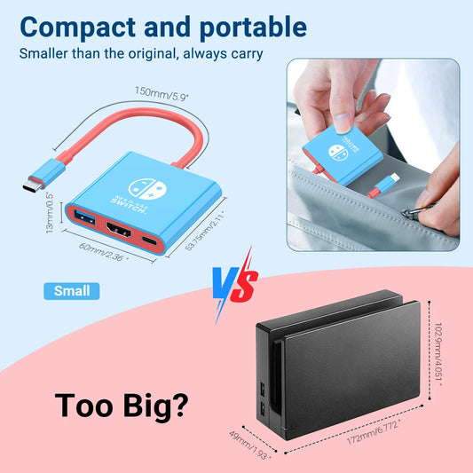 Gopala Portable TV Dock for Nintendo Switch OLED