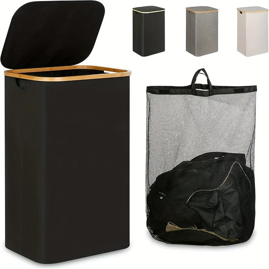 Laundry basket with raised capacity