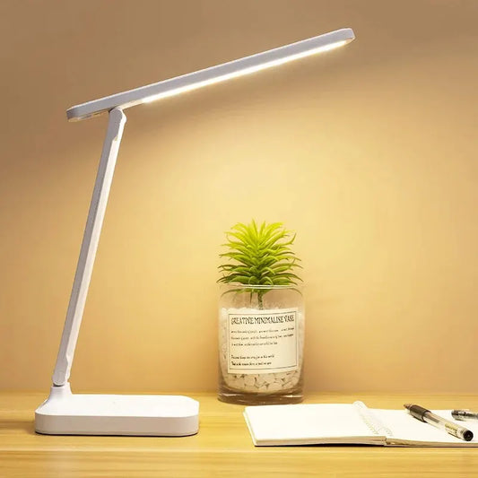 LED Foldable Desk Lamp – Touch Control, Stepless Dimming