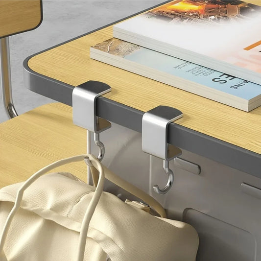 2pcs 360° Rotatable Steel Table Hooks
