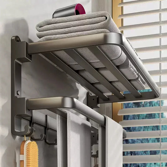 Upgraded Thickened Aluminum Towel Rack