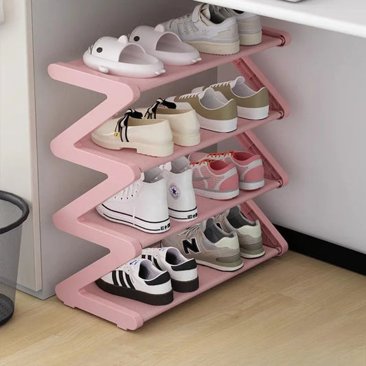Z-Shaped Multi-Layer Shoe Rack – Simple Household & Dormitory Shoe Storage