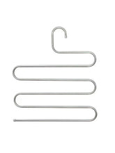 5-Tier Stainless Steel Pants Hanger – Space-Saving Multi-Layer Closet Organizer