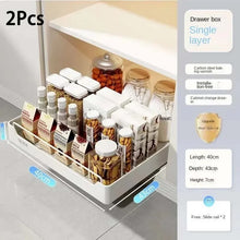 Pull-Out Kitchen Cabinet Organizer – Sliding Storage Rack with Smooth Glide Rails