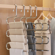 5-Tier Stainless Steel Pants Hanger – Space-Saving Multi-Layer Closet Organizer