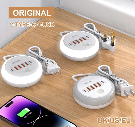 50W 6-Port Fast Charging Station