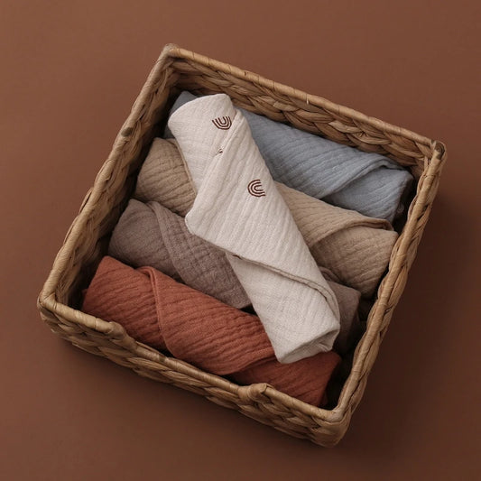 5-Piece Baby Muslin Towel Set