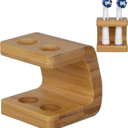 Bamboo Electric Toothbrush Head Holder – 2/3/4 Slots