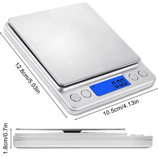 Digital Kitchen Scale – 500g/0.01g with LCD Display