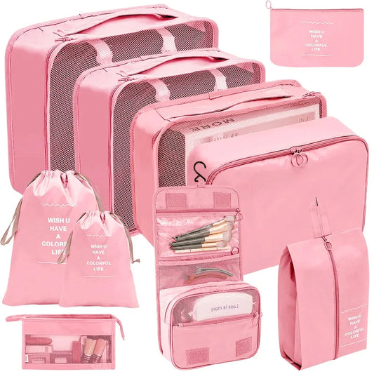 7–10 Pcs Travel Organizer Packing Cubes Set