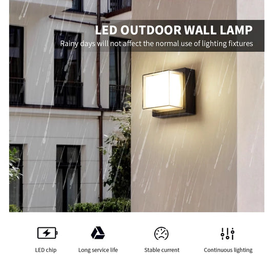 LED Outdoor Motion Sensor Wall Light
