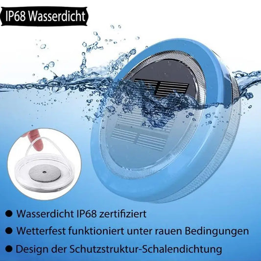 Solar Floating Pool Light Blue LED