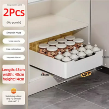 Pull-Out Kitchen Cabinet Organizer – Sliding Storage Rack with Smooth Glide Rails