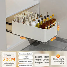 Pull-Out Kitchen Cabinet Organizer – Sliding Storage Rack with Smooth Glide Rails
