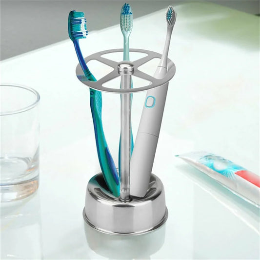 Stainless Steel Toothbrush & Toothpaste Holder