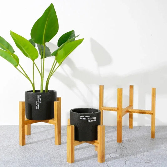 Four-legged Wooden Plant Stand – Succulent & Flower Pot Display
