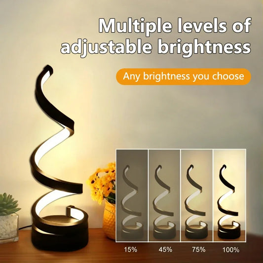 LED Spiral Night Table Lamp