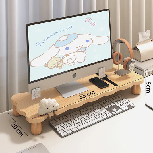 Bamboo Wooden Monitor Stand