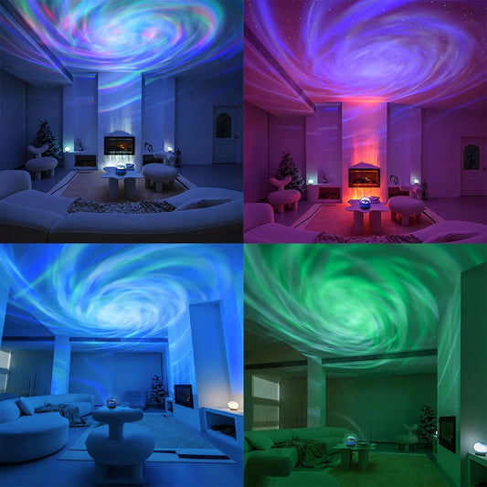 Starry Sky Galaxy Lamp – LED Night Light with Remote