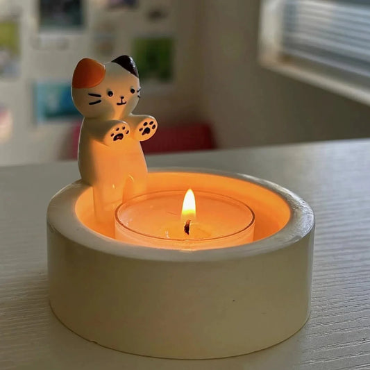Cute Cat Aromatherapy Candle Holder