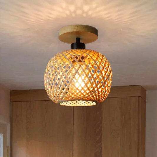 Handmade Bamboo Rattan Pendant Lamp
