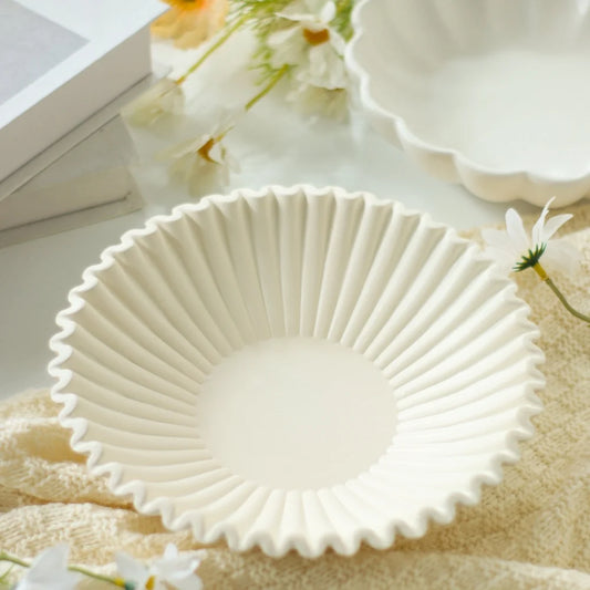 Chic Ruffle Ribbon Bowl