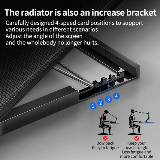 LED Fan Laptop Cooling Pad