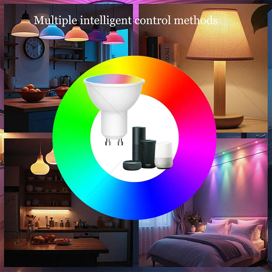 ZigBee GU10 Smart LED Bulb 5W RGB+White Dimmable